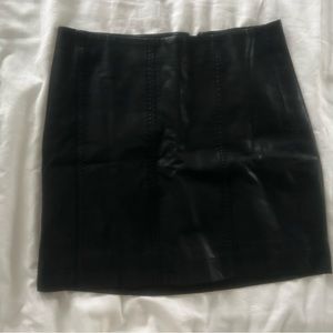 Free People Vegan Leather Skirt